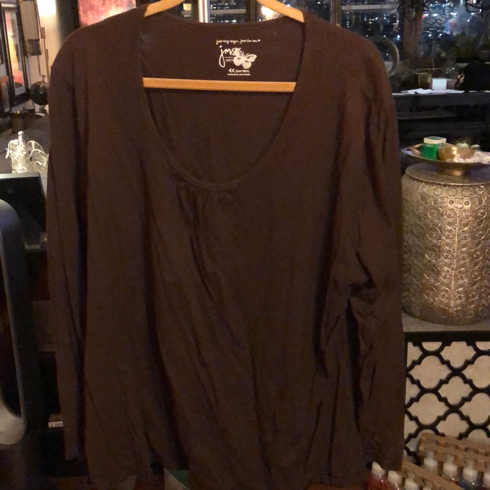 Brown long sleeve shirt